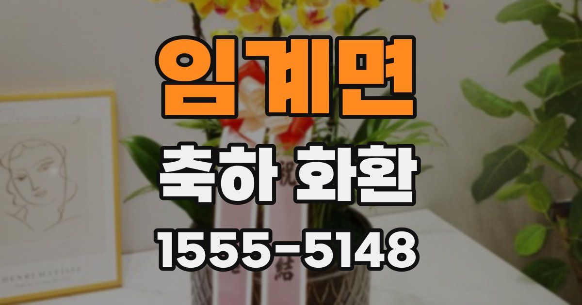 임계면 축하 화환