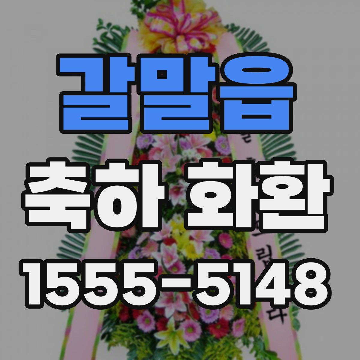 갈말읍 축하 화환