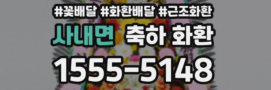 사내면 축하 화환