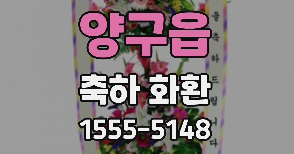 양구읍 축하 화환