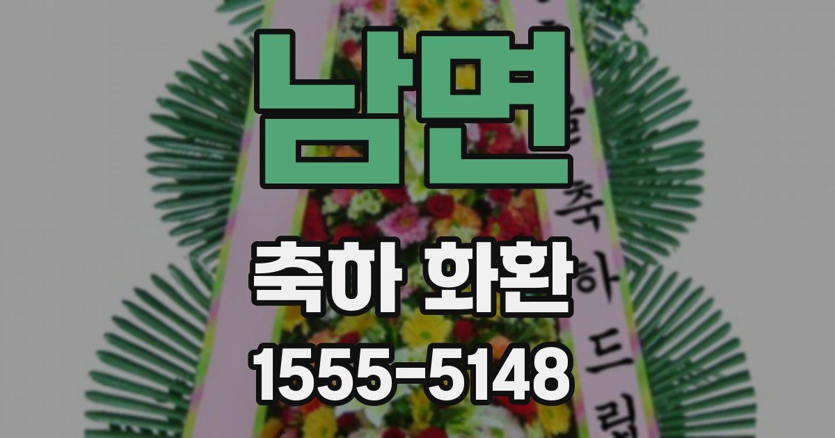 남면 축하 화환