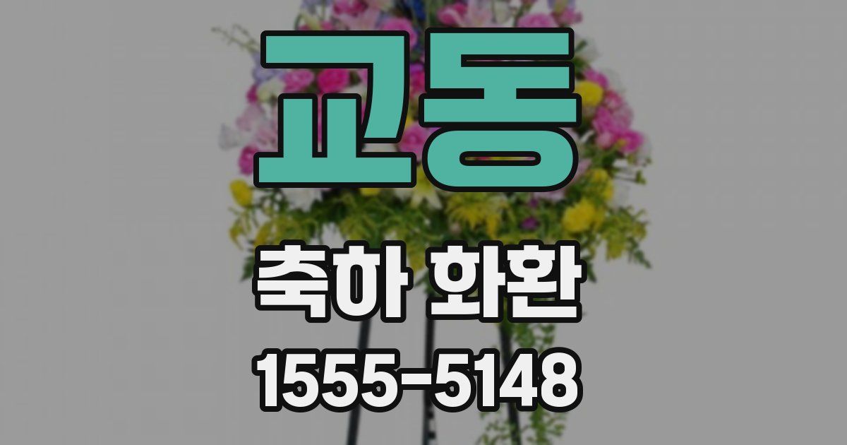 교동 축하 화환