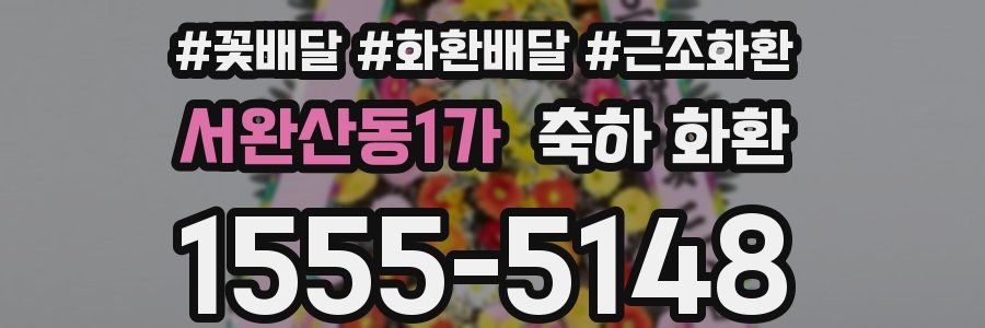 서완산동1가 축하 화환