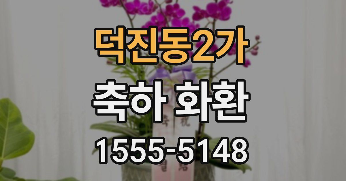 덕진동2가 축하 화환