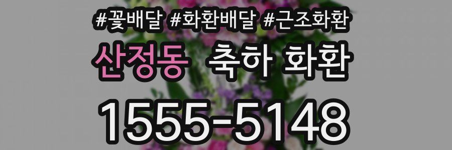 산정동 축하 화환