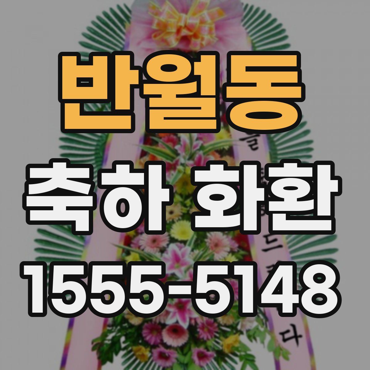 반월동 축하 화환