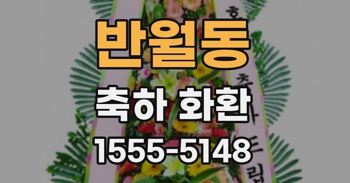 반월동 축하 화환