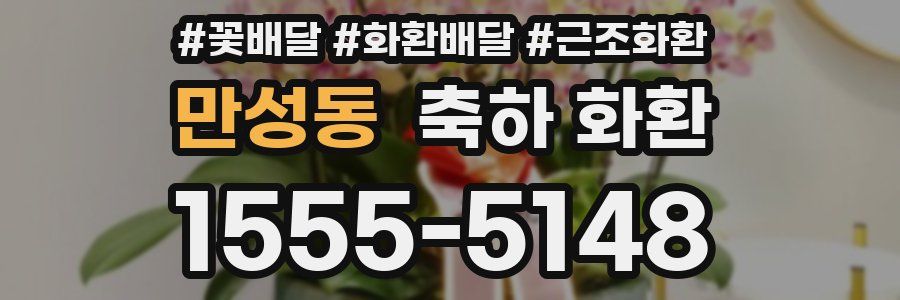 만성동 축하 화환