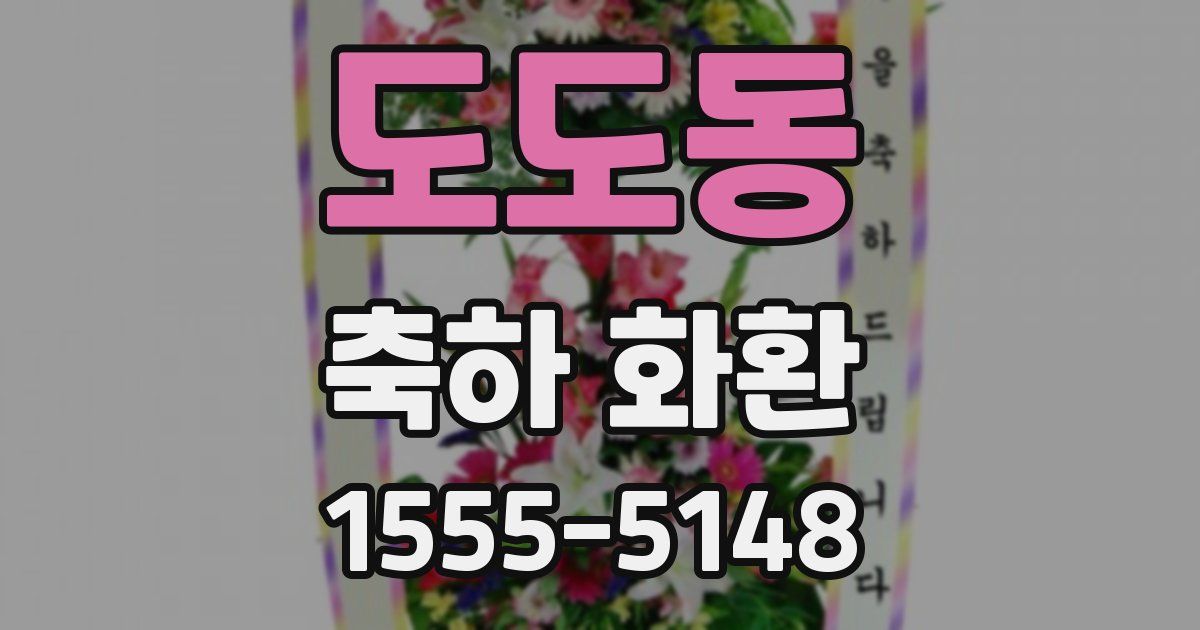 도도동 축하 화환