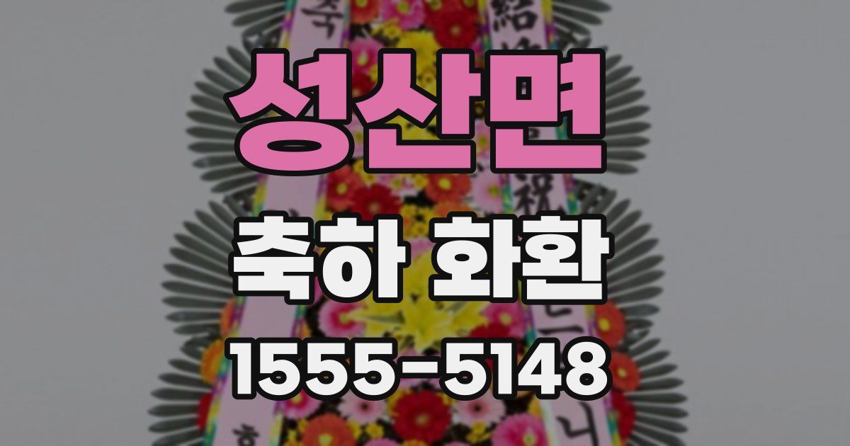 성산면 축하 화환