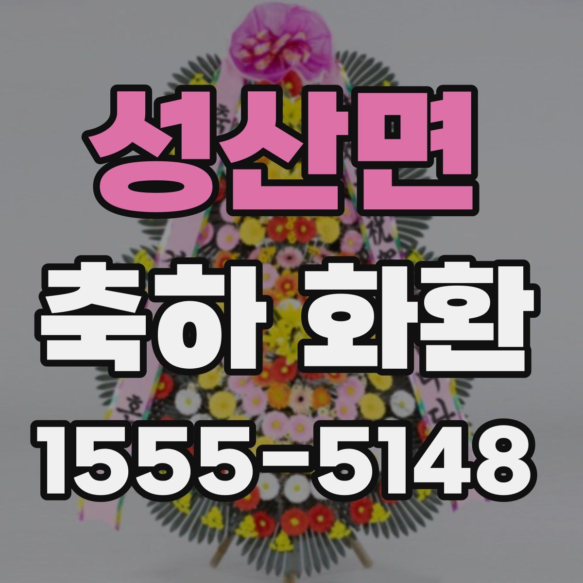 성산면 축하 화환