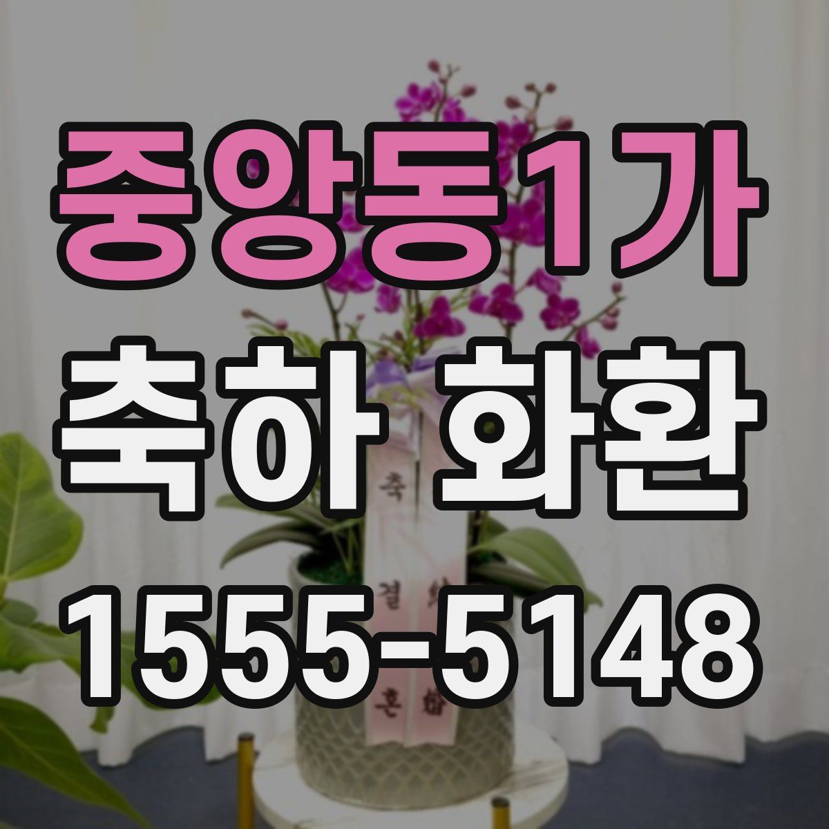 중앙동1가 축하 화환