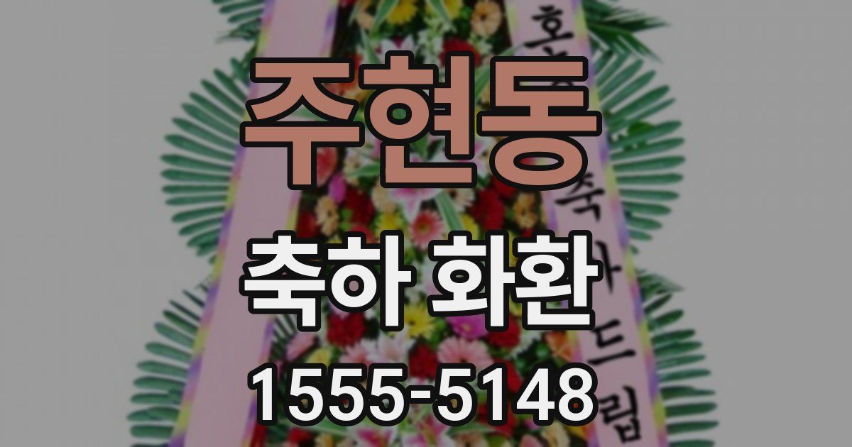 주현동 축하 화환