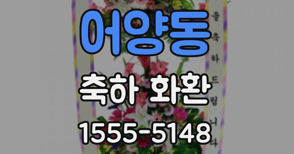 어양동 축하 화환