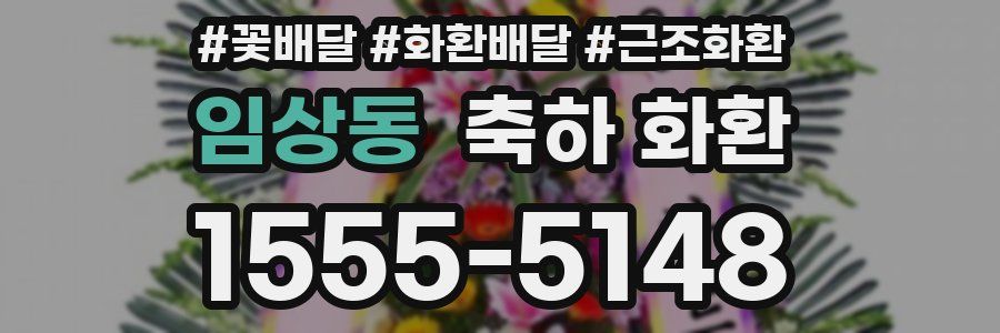 임상동 축하 화환