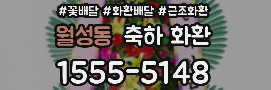 월성동 축하 화환