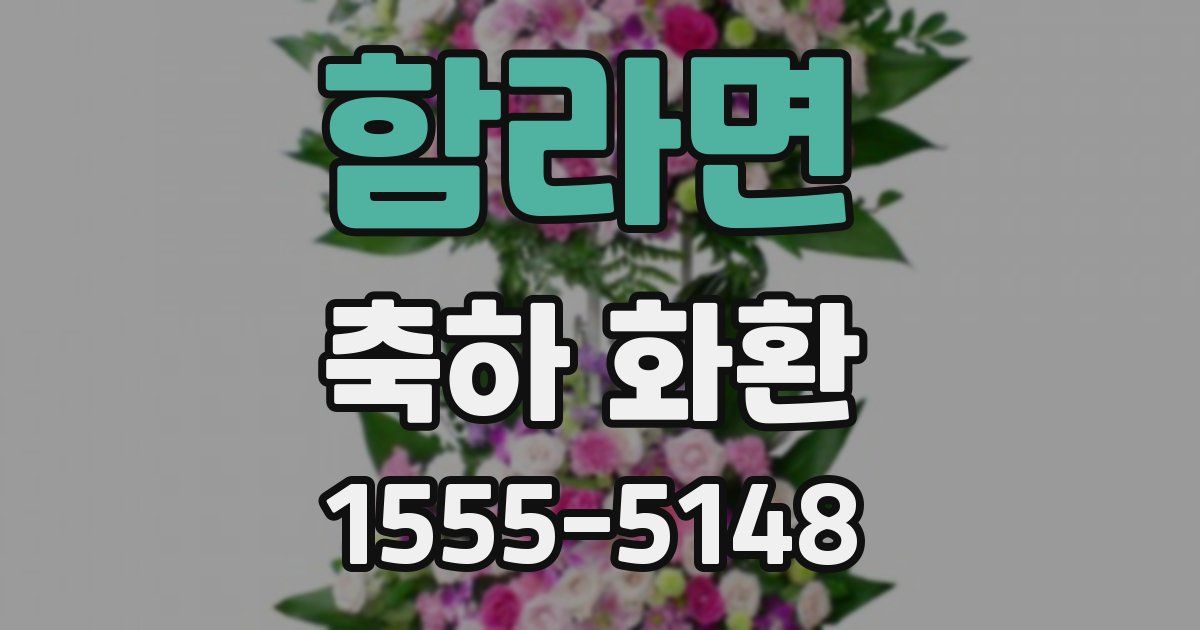 함라면 축하 화환
