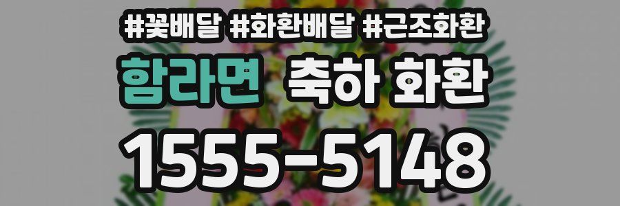 함라면 축하 화환