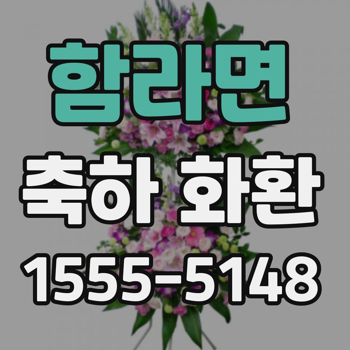 함라면 축하 화환