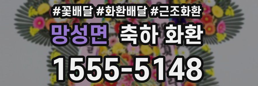 망성면 축하 화환