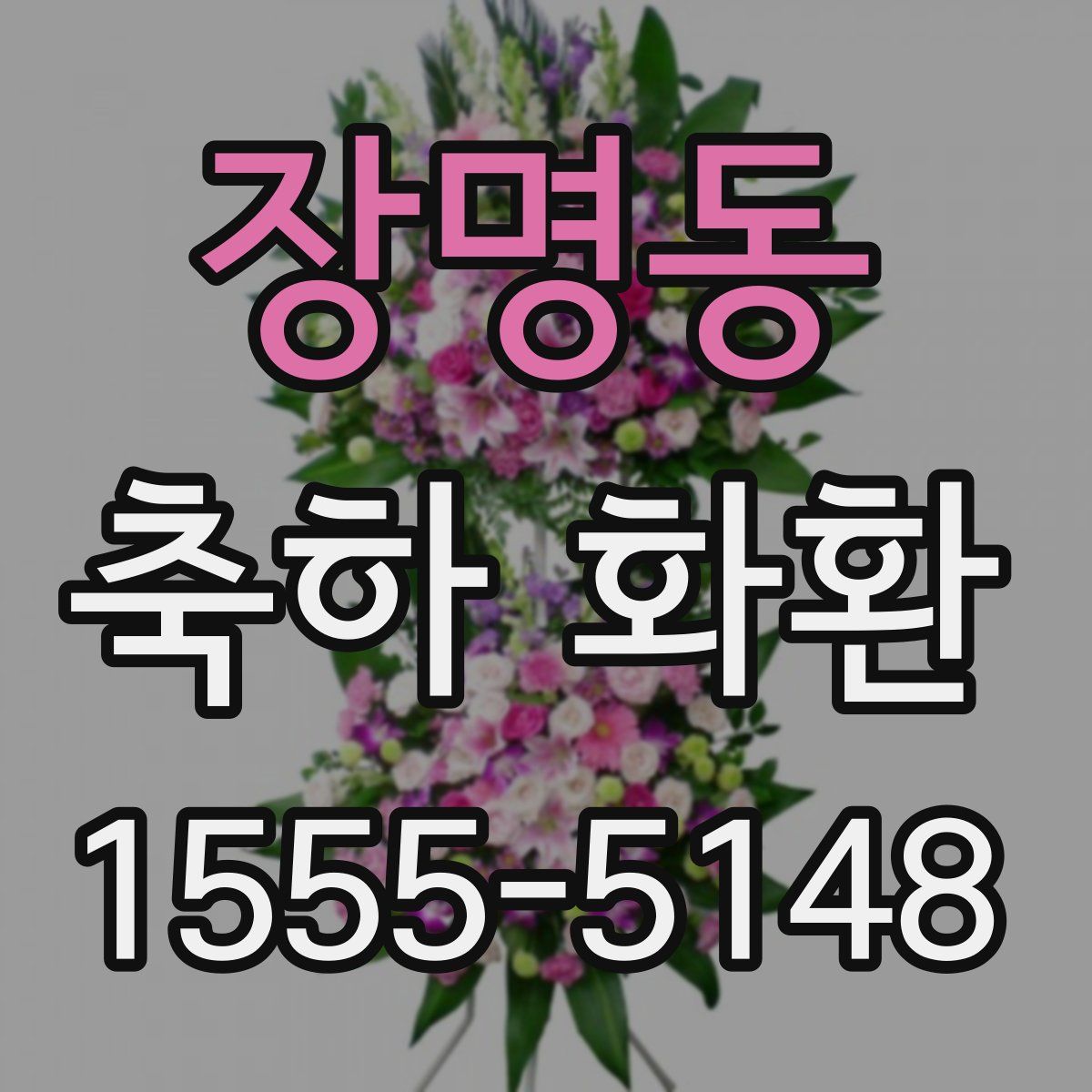 장명동 축하 화환