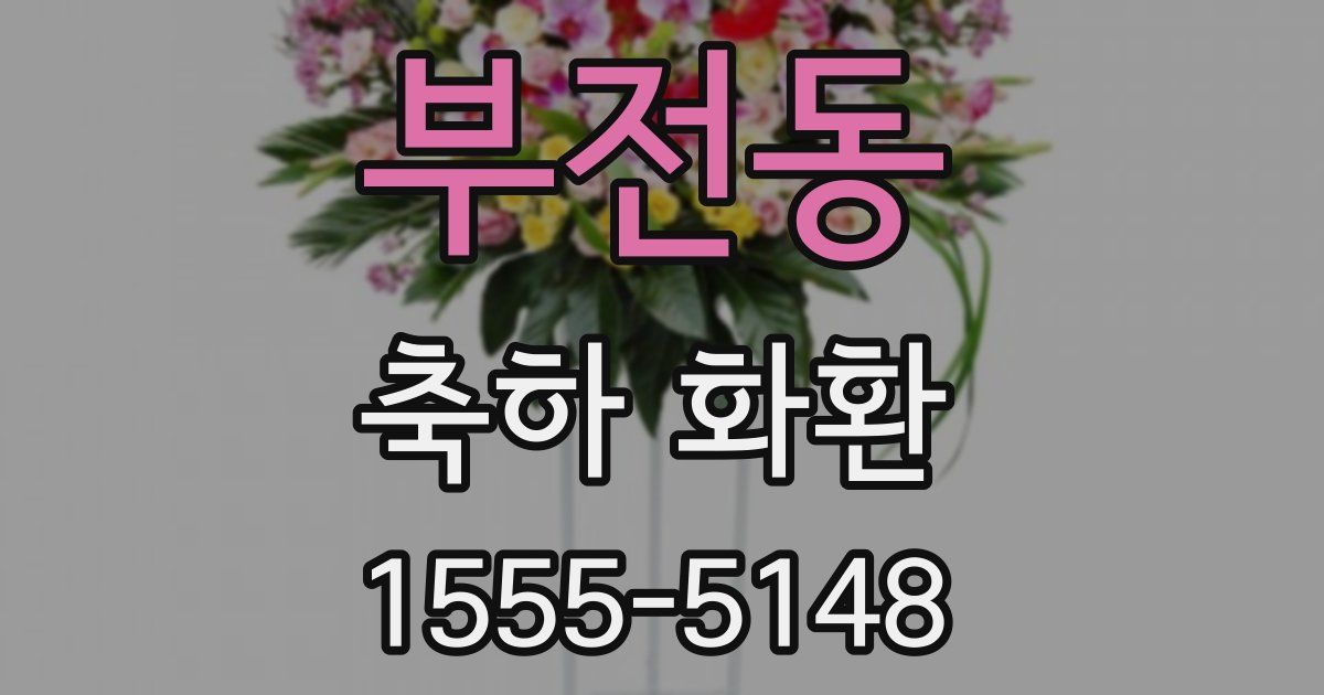 부전동 축하 화환