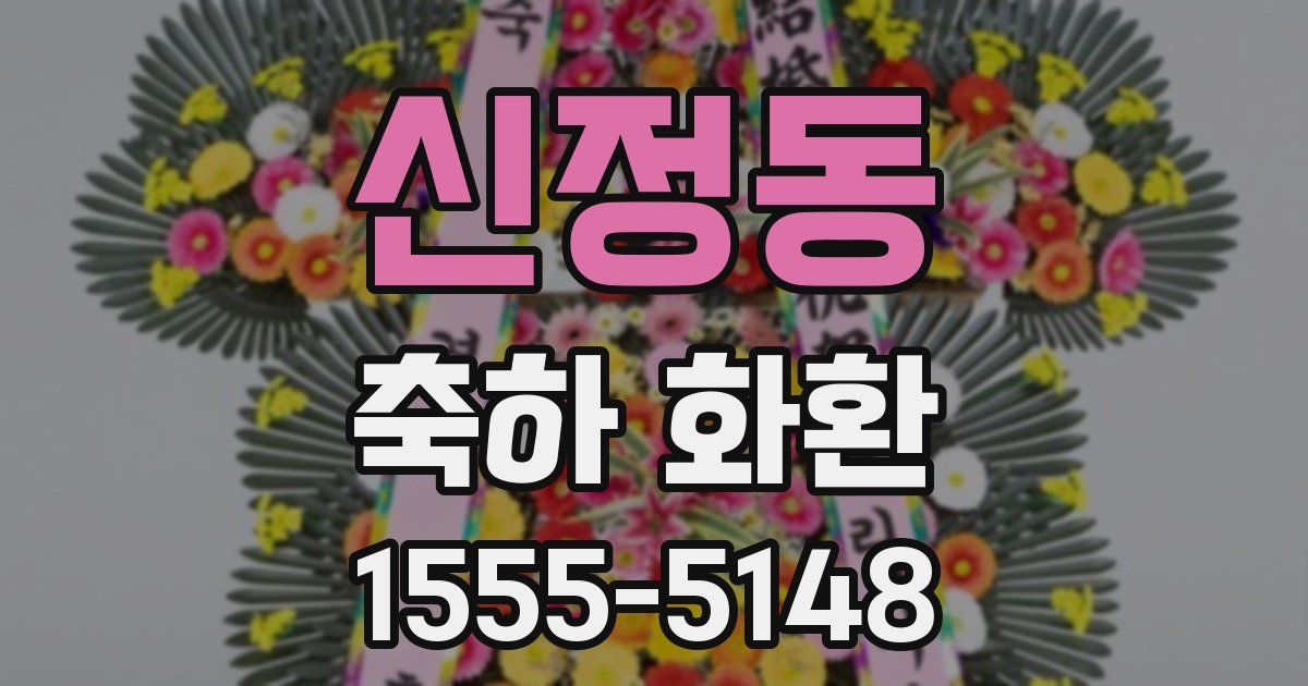 신정동 축하 화환