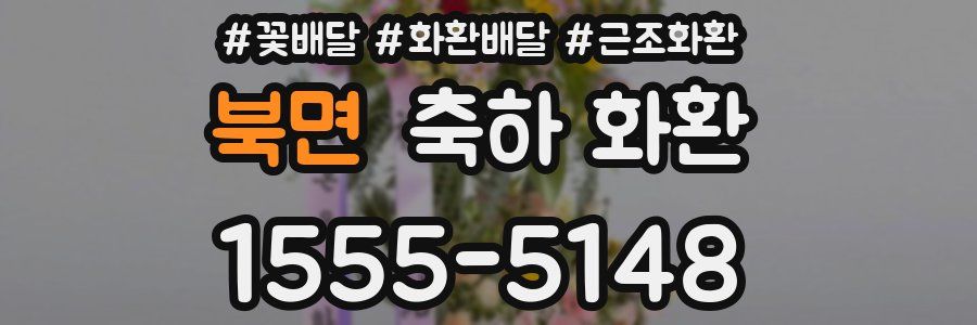 북면 축하 화환