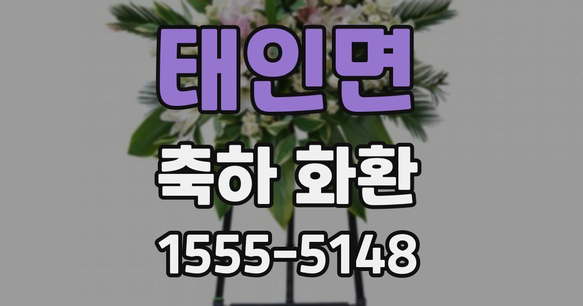 태인면 축하 화환