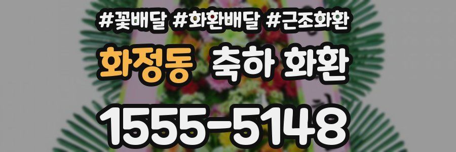 화정동 축하 화환