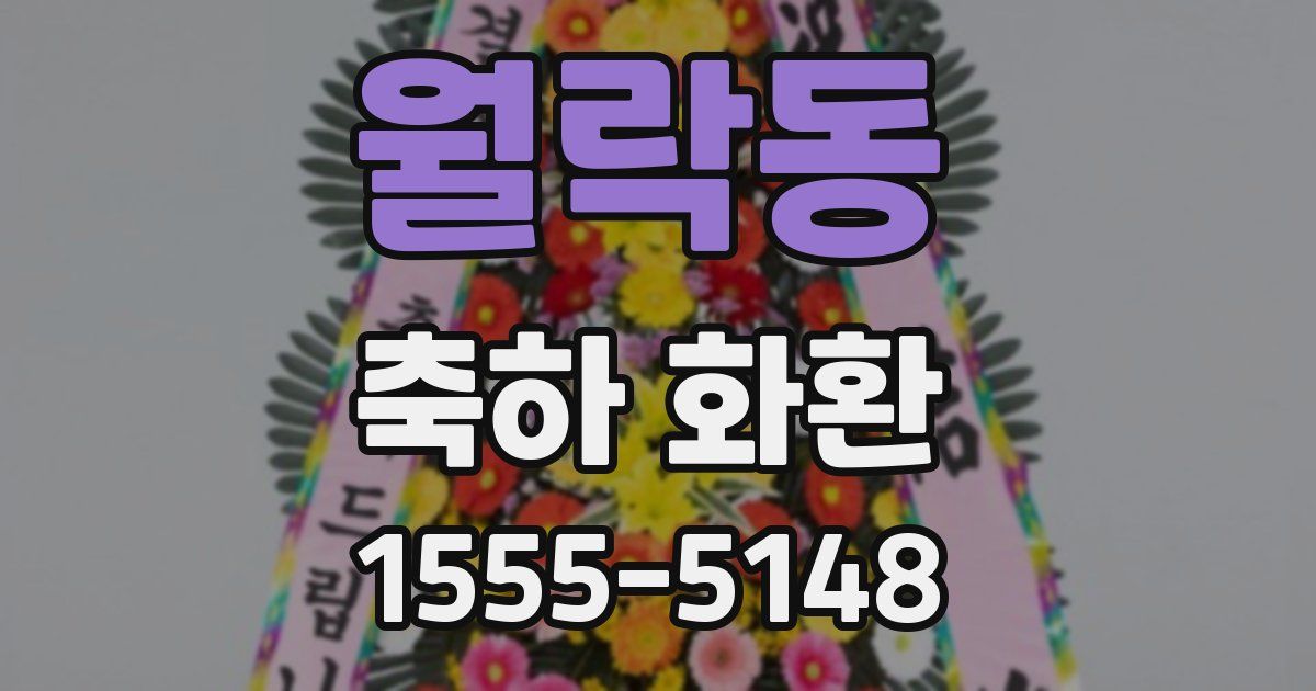 월락동 축하 화환