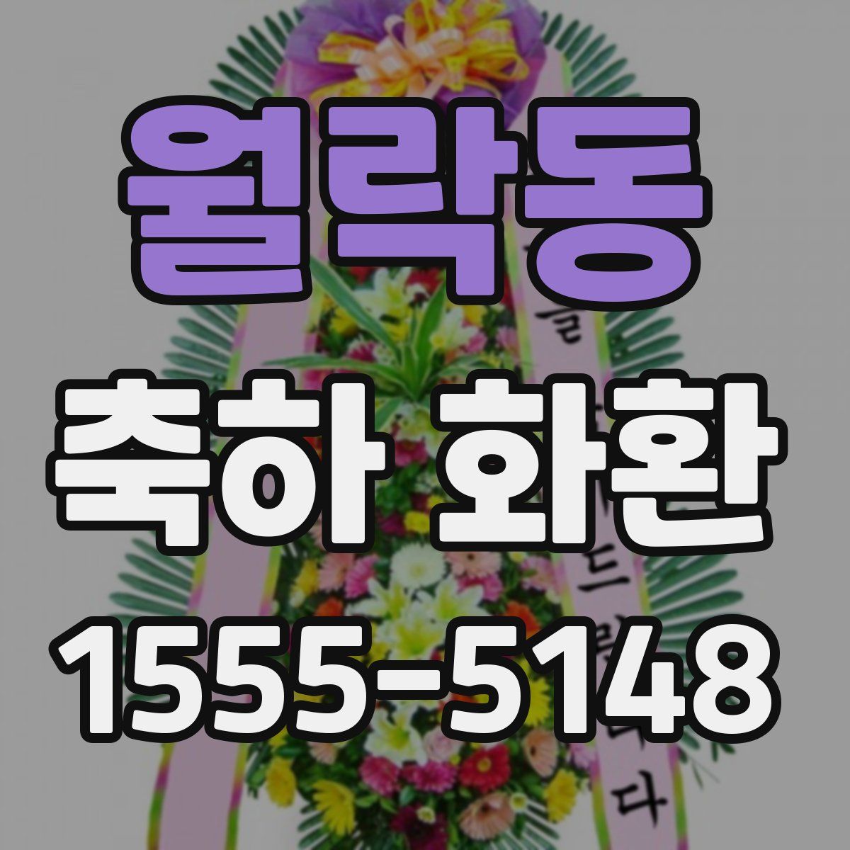 월락동 축하 화환