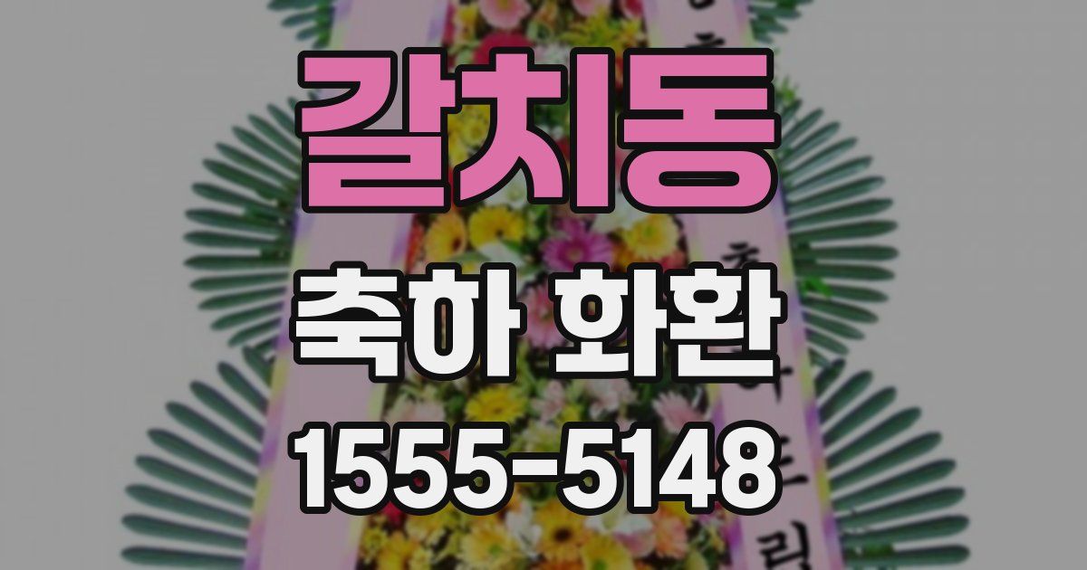 갈치동 축하 화환
