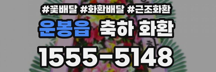 운봉읍 축하 화환