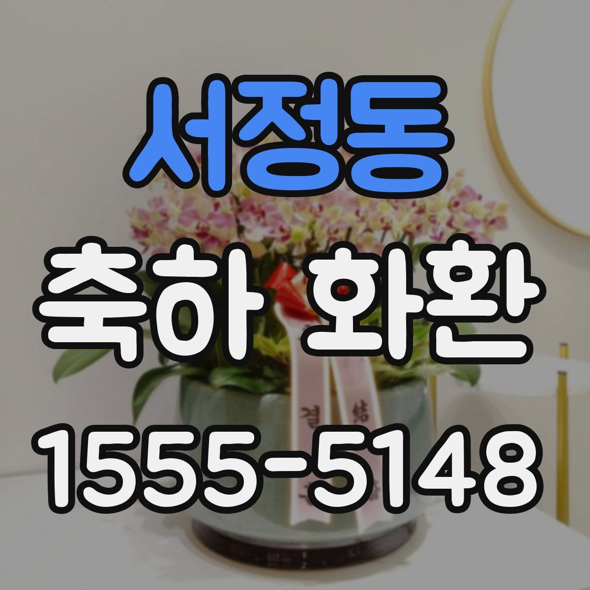 서정동 축하 화환
