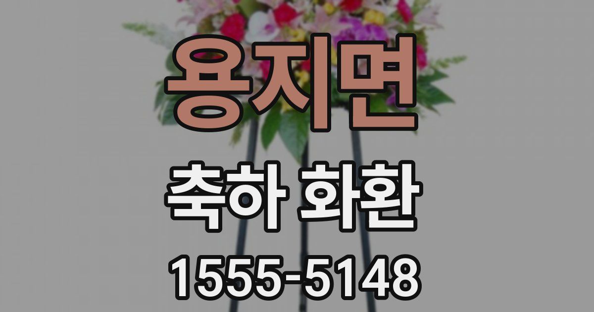 용지면 축하 화환