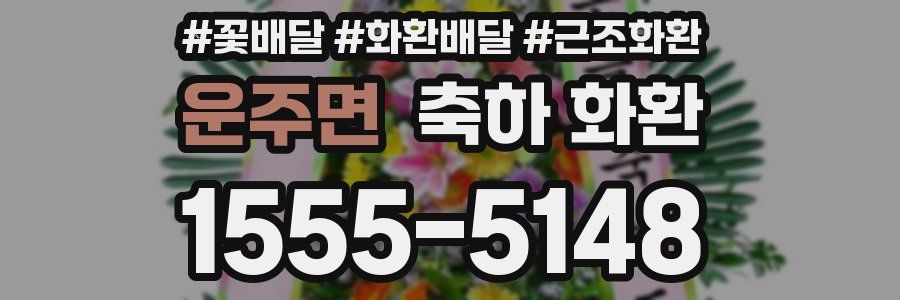 운주면 축하 화환