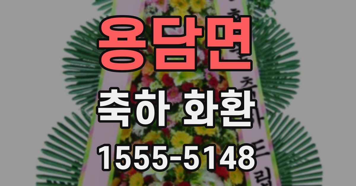 용담면 축하 화환