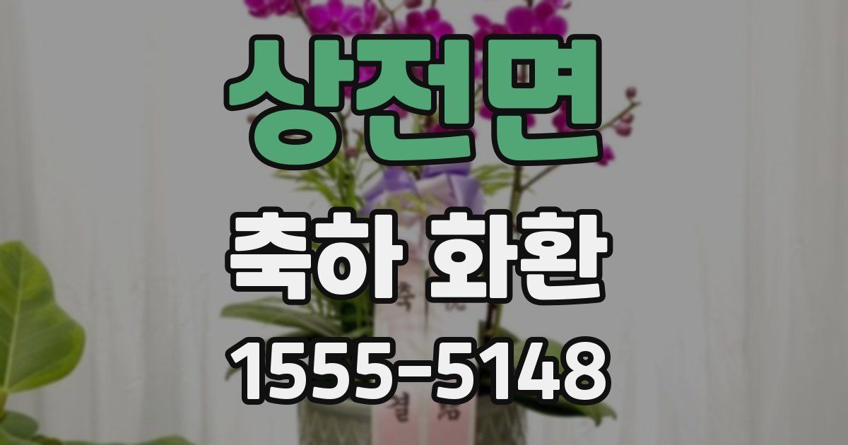 상전면 축하 화환