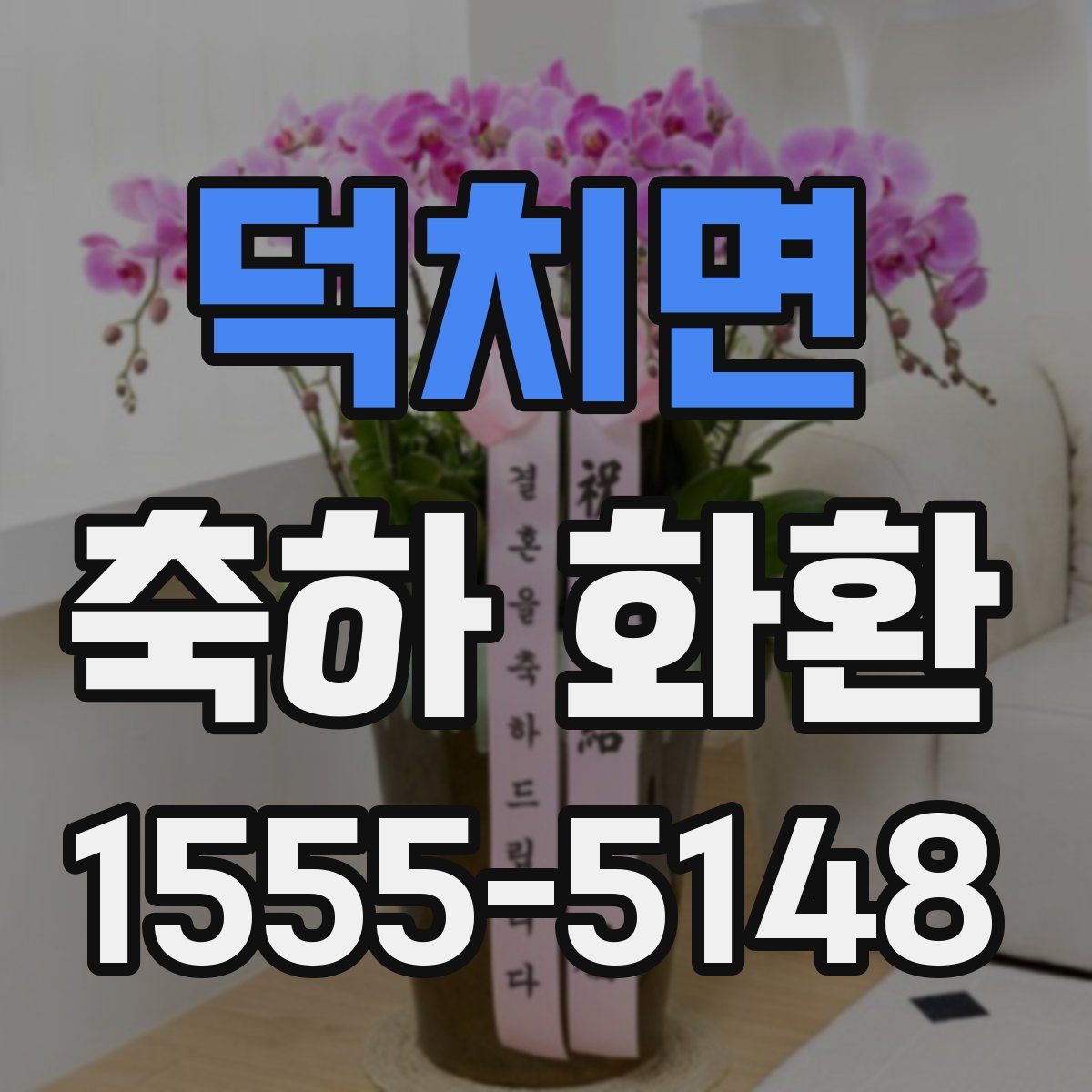 덕치면 축하 화환