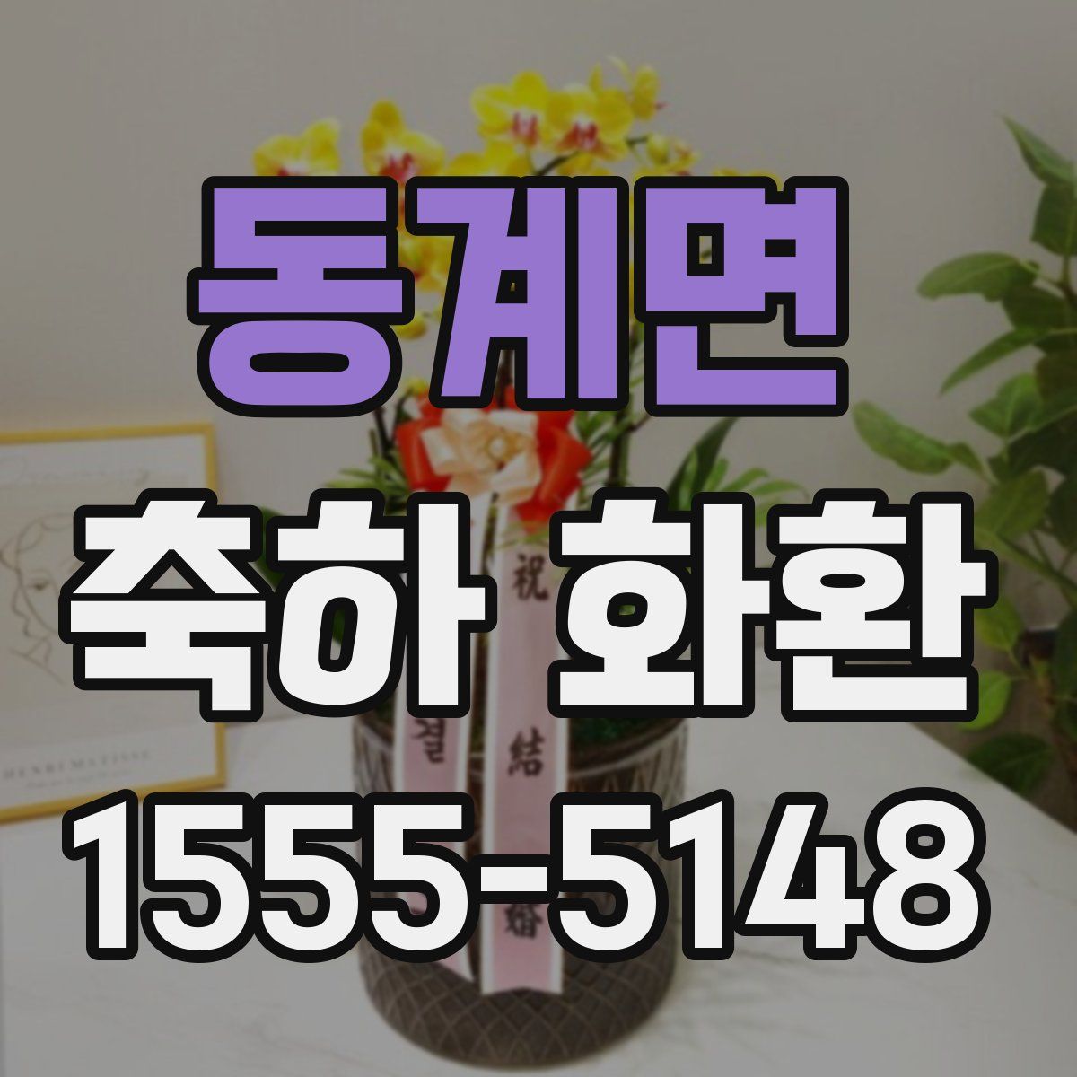 동계면 축하 화환