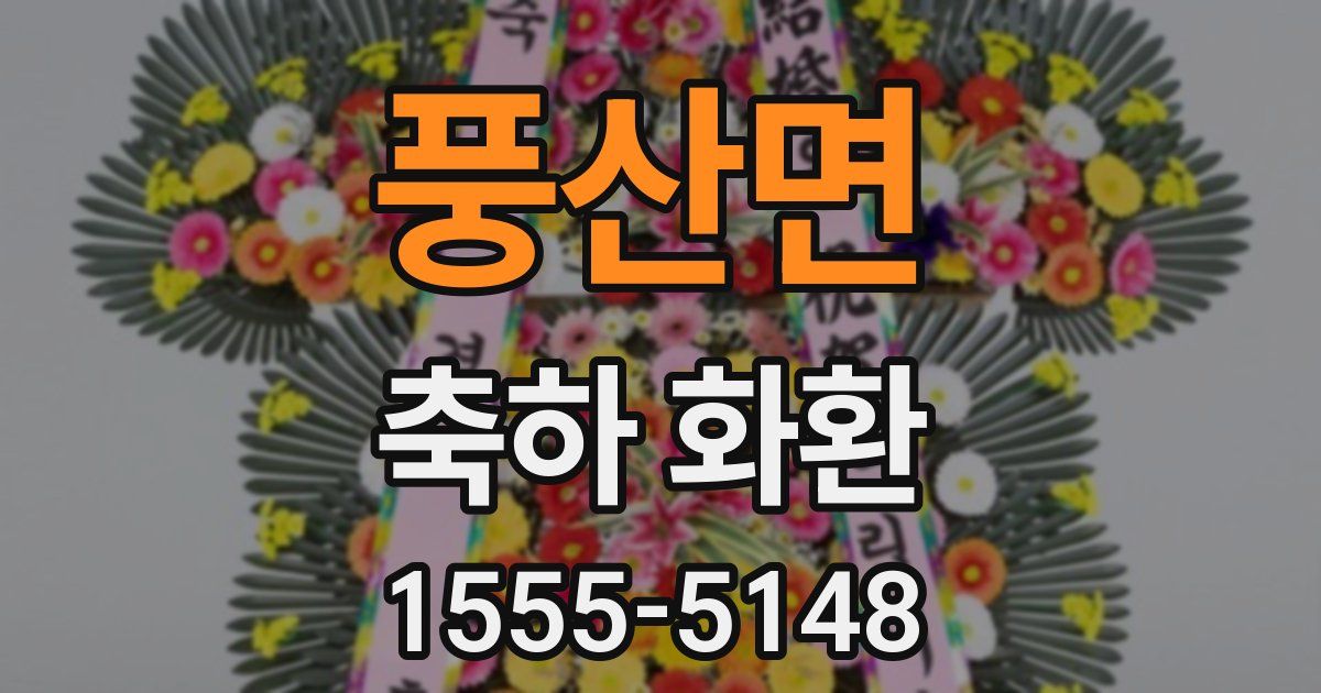풍산면 축하 화환