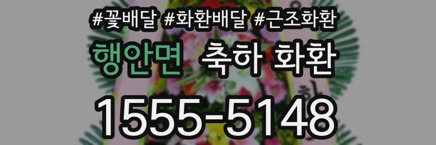 행안면 축하 화환