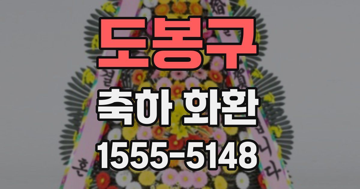 도봉구 축하 화환