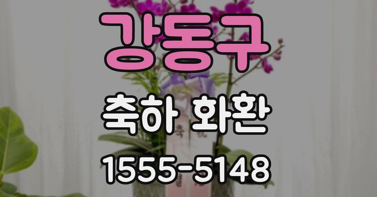강동구 축하 화환