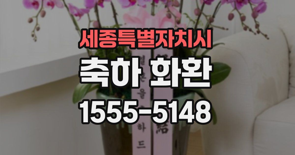 세종특별자치시 축하 화환