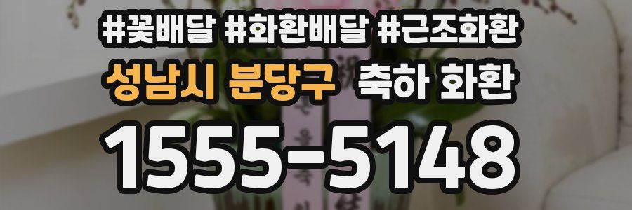 성남시 분당구 축하 화환