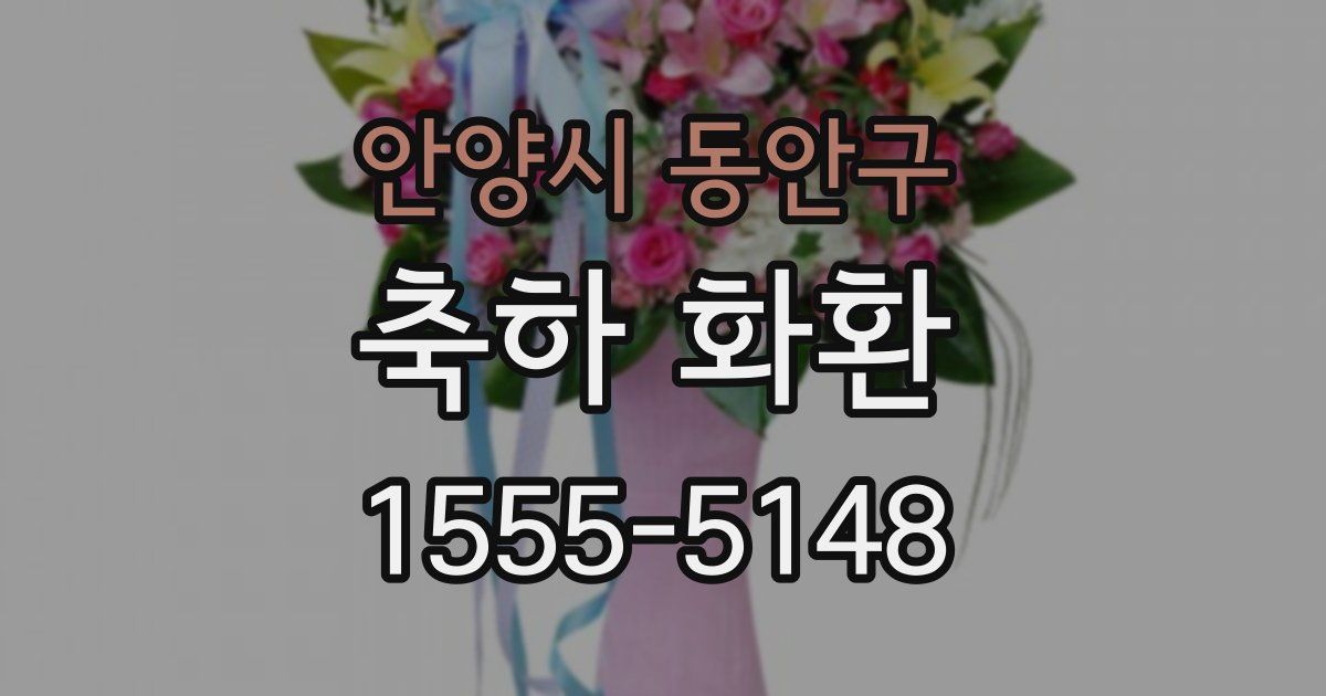 안양시 동안구 축하 화환