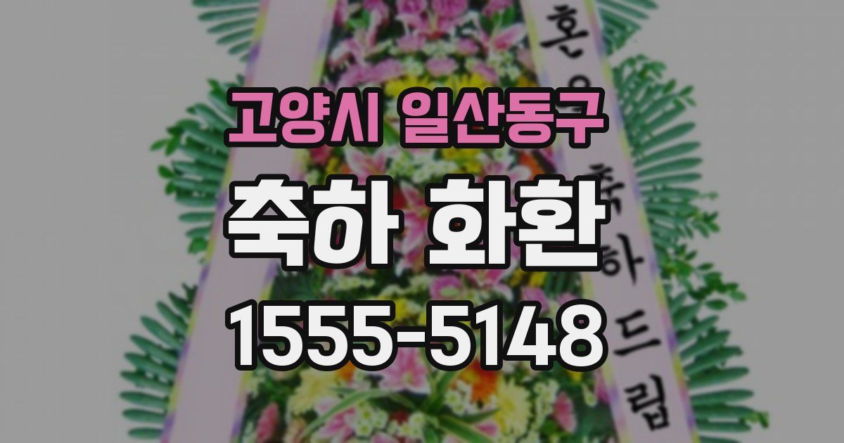 고양시 일산동구 축하 화환