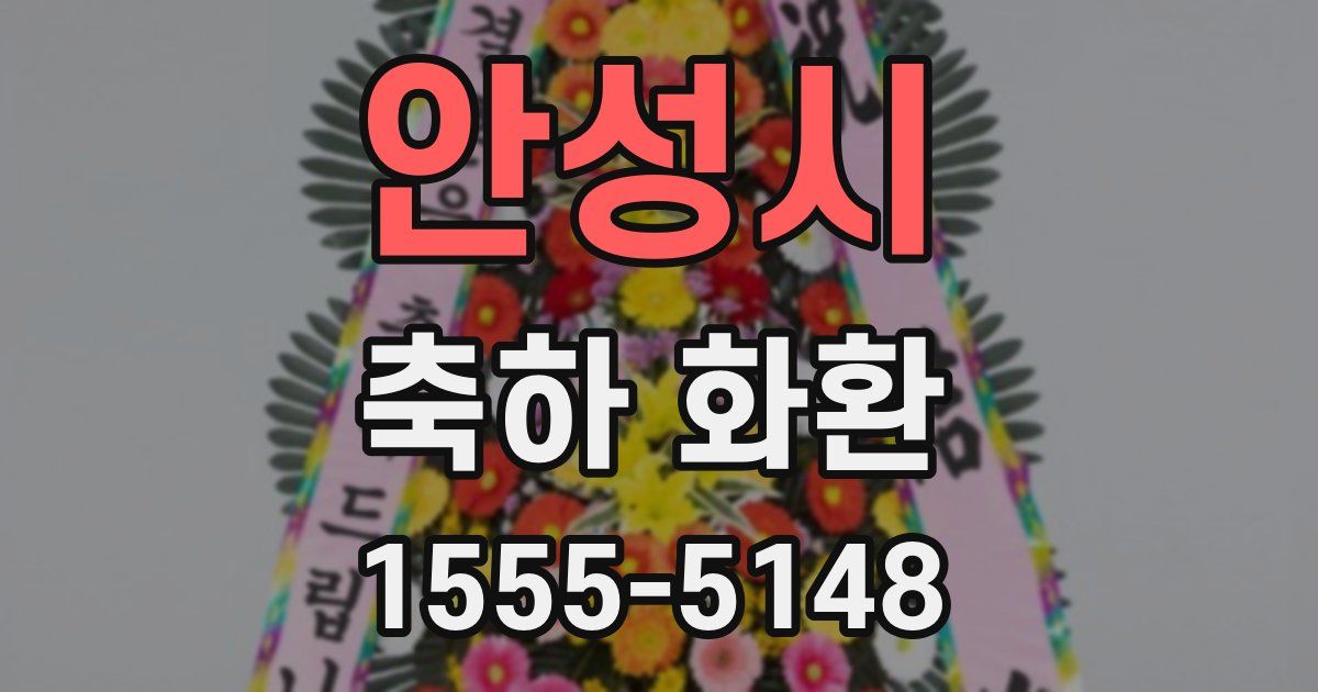 안성시 축하 화환